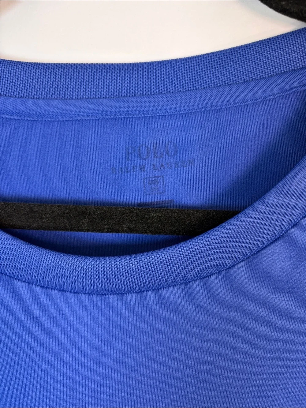 Polo Ralph Lauren Men’s Royal Blue Performance Short Sleeve Athletic Tee - 4XB